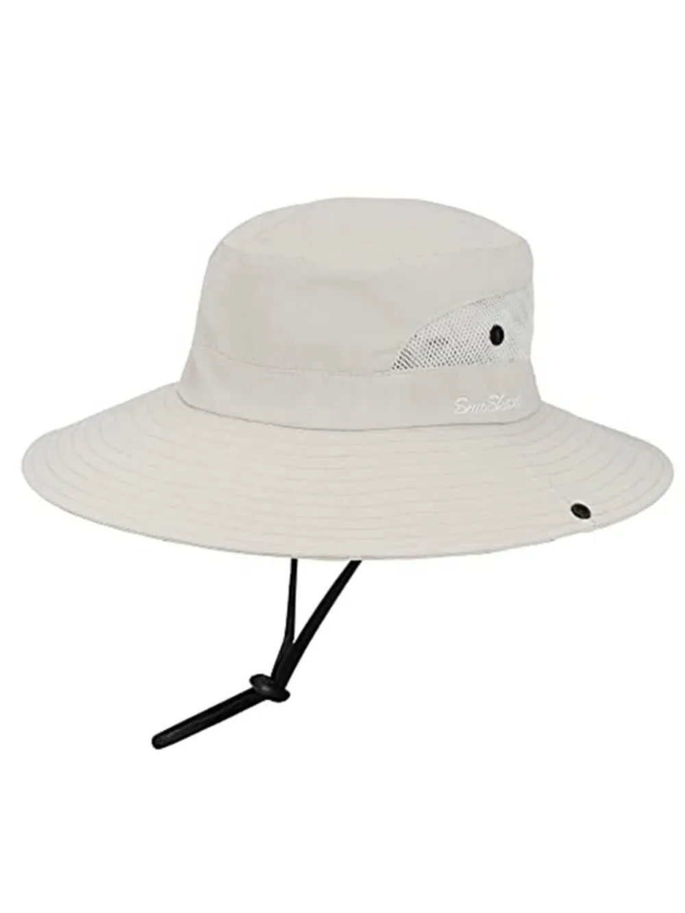 Women's Outdoor UV-Protection-Foldable Sun-Hats Mesh Wide-Brim Beach Fishing
